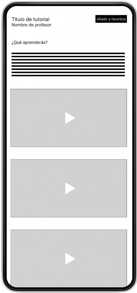 pantalla de tutorial antes