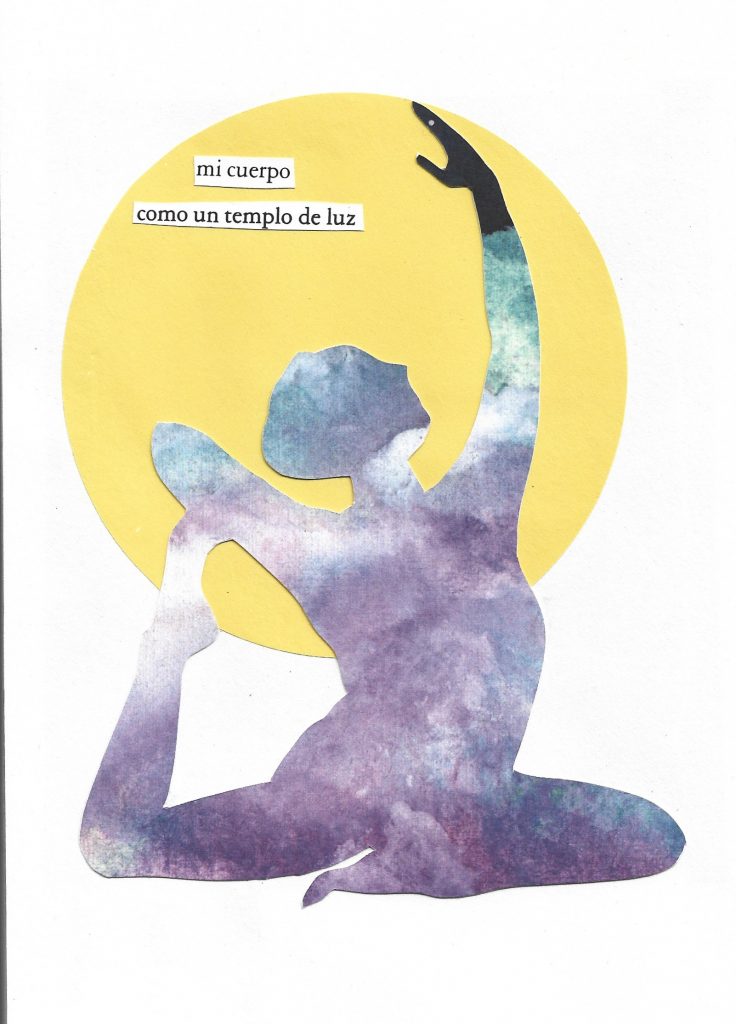 Collage que pertenece a la serie "Yoga" 5.