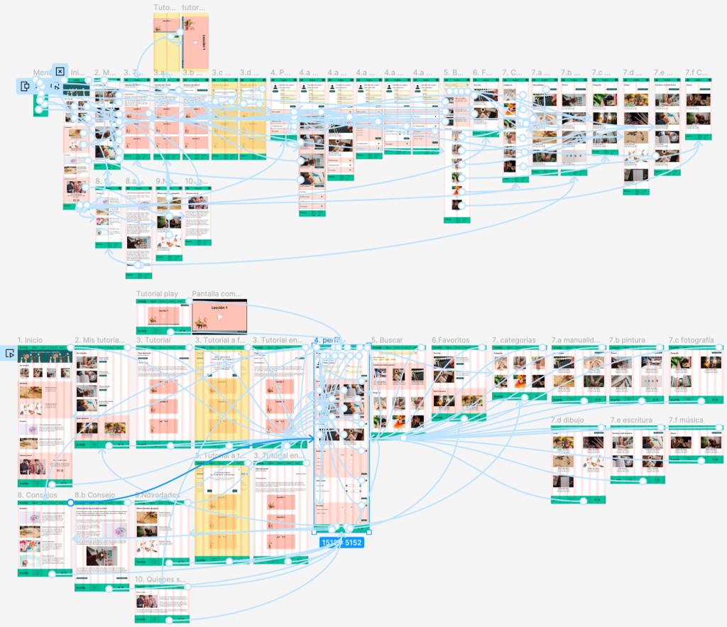 Prototipos de alta fidelidad, en versión web móvil y web ordenador.
